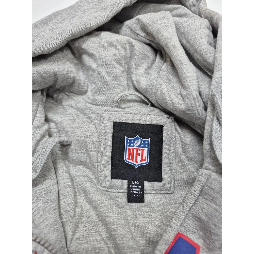 New York Giants Jacket Men's L Blue Red NFL Football Hoodie Puffer NFL NWT